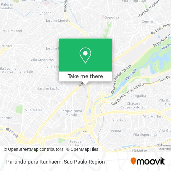 Partindo para Itanhaém map