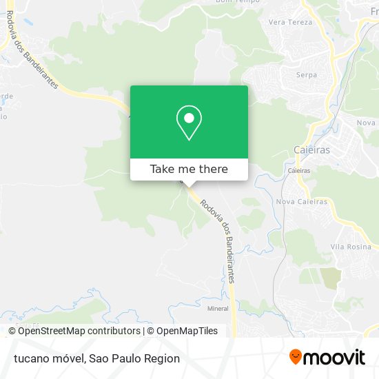Mapa tucano móvel