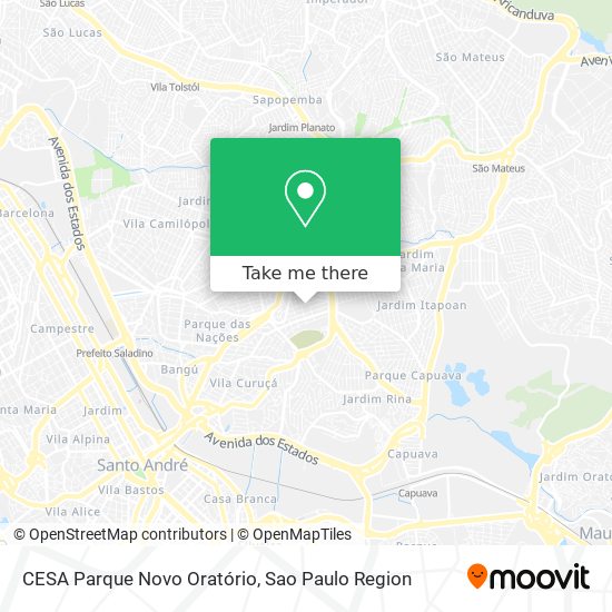Mapa CESA Parque Novo Oratório