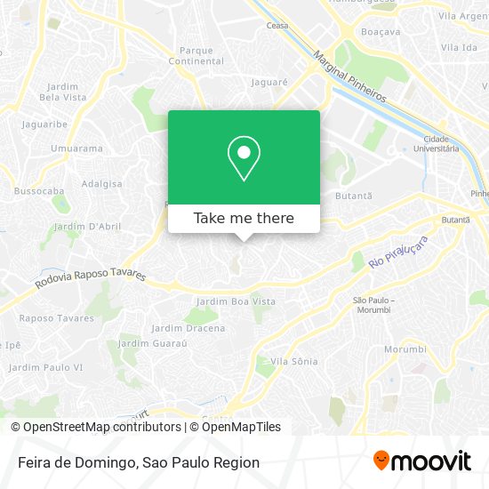 Feira de Domingo map