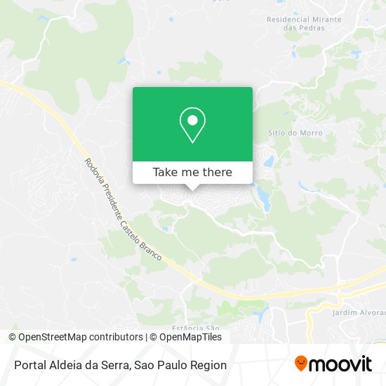 Portal Aldeia da Serra map
