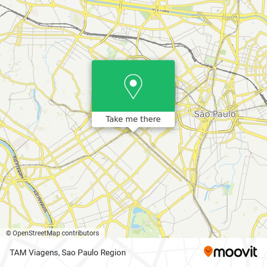 TAM Viagens map