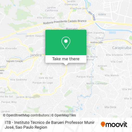 ITB - Instituto Técnico de Barueri Professor Munir José map