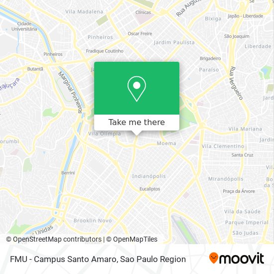 Mapa FMU - Campus Santo Amaro