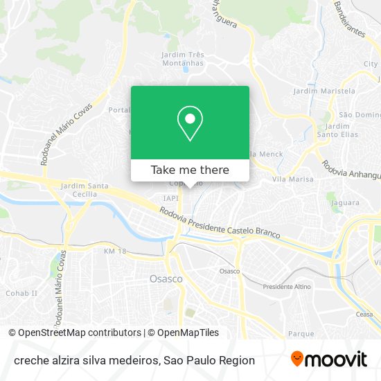 creche alzira silva medeiros map