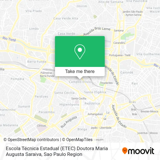 Escola Técnica Estadual (ETEC) Doutora Maria Augusta Saraiva map