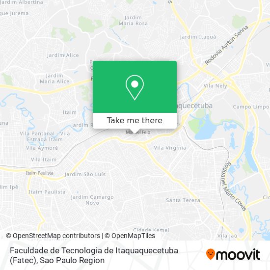 Faculdade de Tecnologia de Itaquaquecetuba (Fatec) map