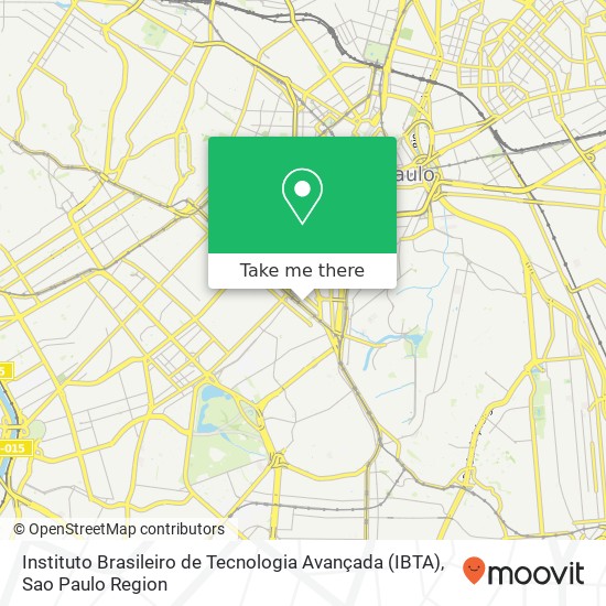 Mapa Instituto Brasileiro de Tecnologia Avançada (IBTA)