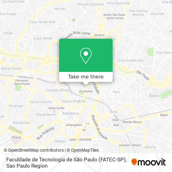 Faculdade de Tecnologia de São Paulo (FATEC-SP) map