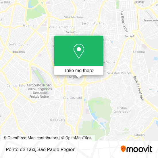 Ponto de Táxi map