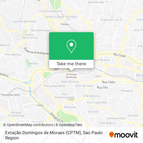 Estação Domingos de Moraes (CPTM) map