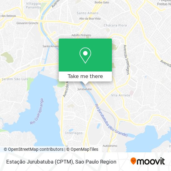 Estação Jurubatuba (CPTM) map