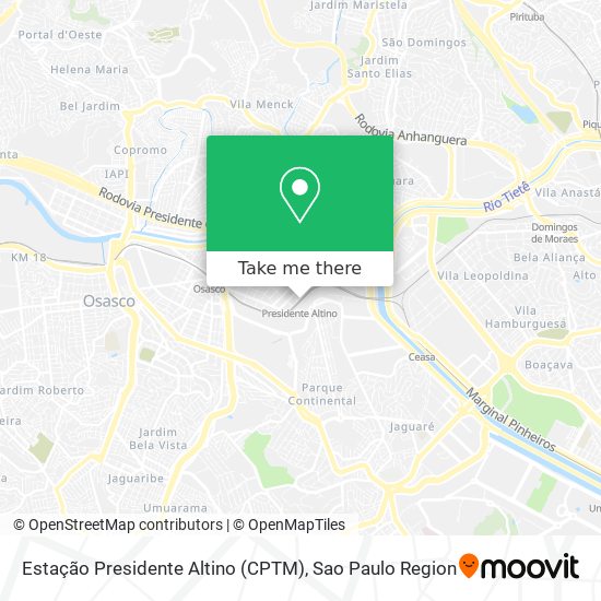 Estação Presidente Altino (CPTM) map