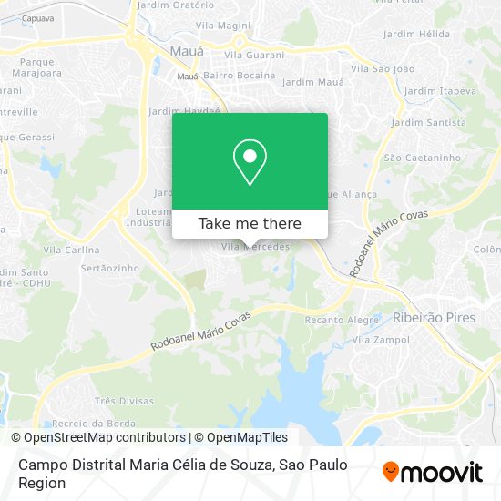 Campo Distrital Maria Célia de Souza map