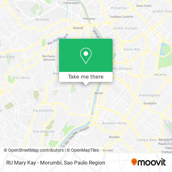 RU Mary Kay - Morumbi map