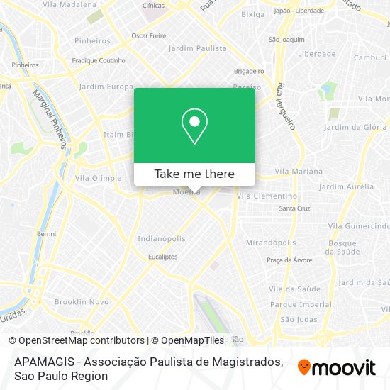 Mapa APAMAGIS - Associação Paulista de Magistrados