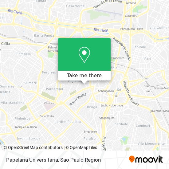 Papelaria Universitária map