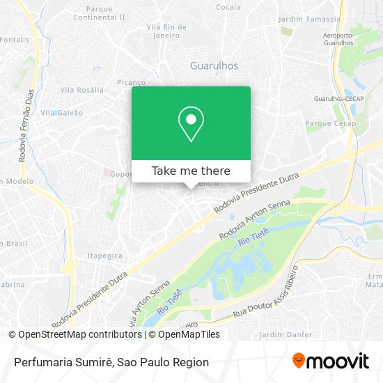 Perfumaria Sumirê map