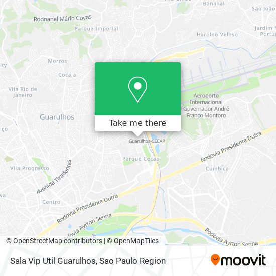Sala Vip Util Guarulhos map
