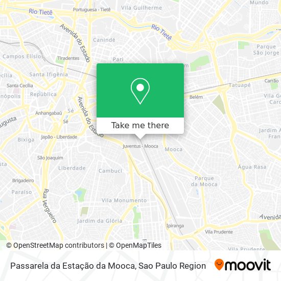 Passarela da Estação da Mooca map