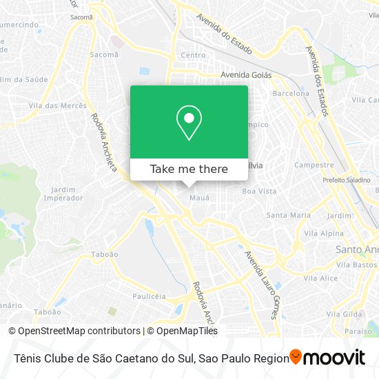 Tênis Clube de São Caetano do Sul map