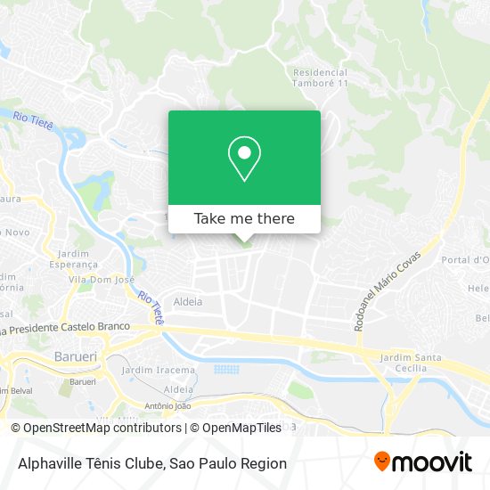 Alphaville Tênis Clube map