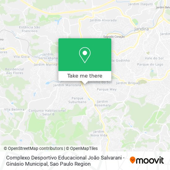 Complexo Desportivo Educacional João Salvarani - Ginásio Municipal map