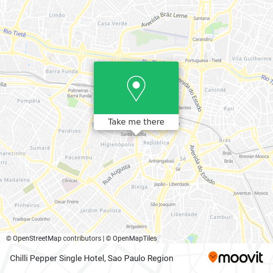 Mapa Chilli Pepper Single Hotel