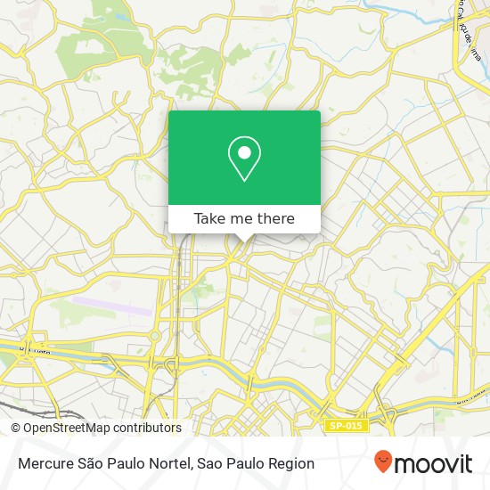 Mercure São Paulo Nortel map