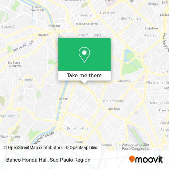 Banco Honda Hall map