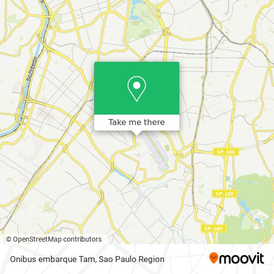 Onibus embarque Tam map