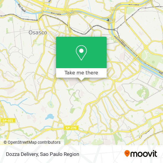 Dozza Delivery map
