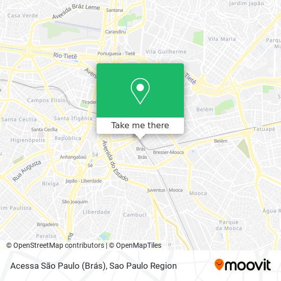 Acessa São Paulo (Brás) map