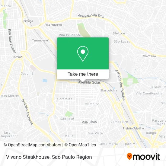 Vivano Steakhouse map