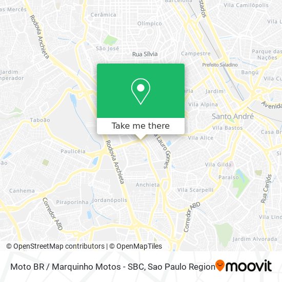 Mapa Moto BR / Marquinho Motos - SBC