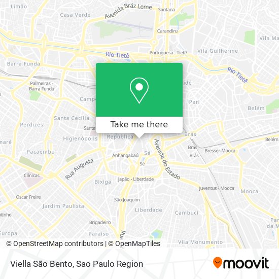 Viella São Bento map