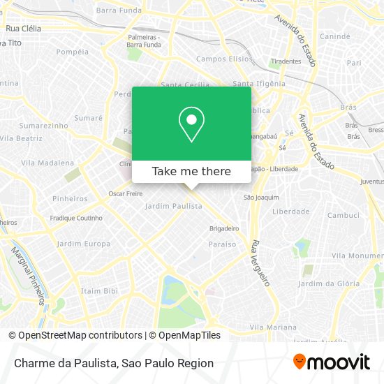 Charme da Paulista map