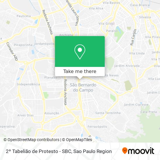 2º Tabelião de Protesto - SBC map