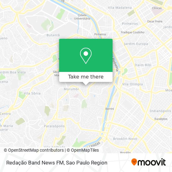 Redação Band News FM map