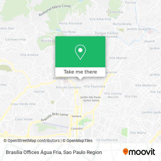 Brasília Offices Água Fria map