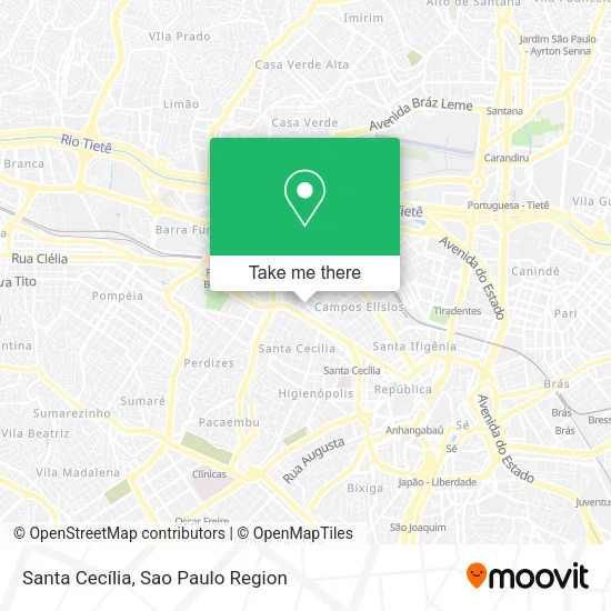 Santa Cecília map