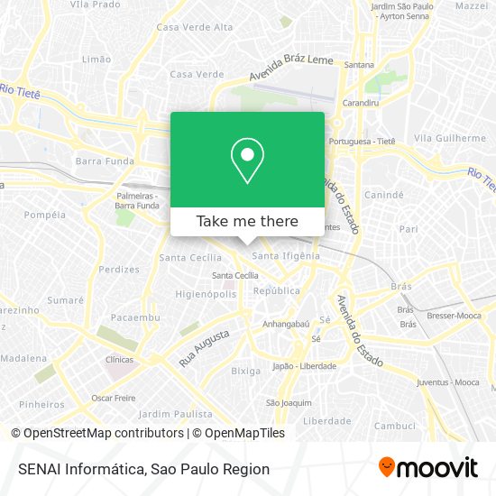 SENAI Informática map