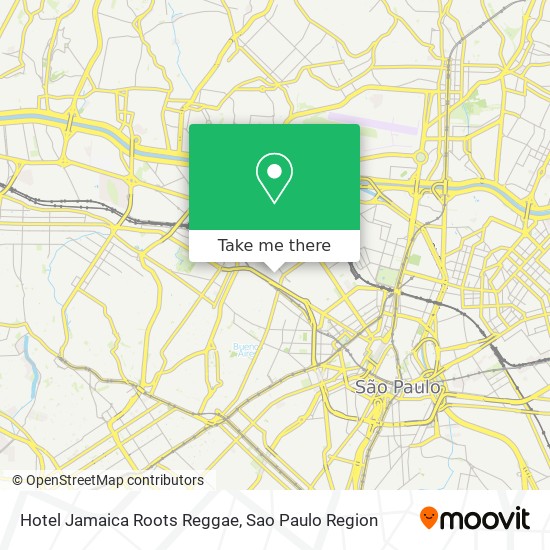 Hotel Jamaica Roots Reggae map