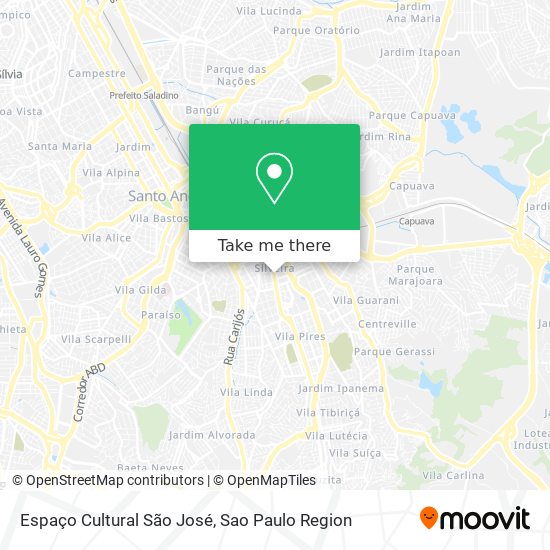Mapa Espaço Cultural São José