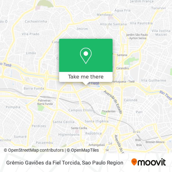 Grêmio Gaviões da Fiel Torcida map