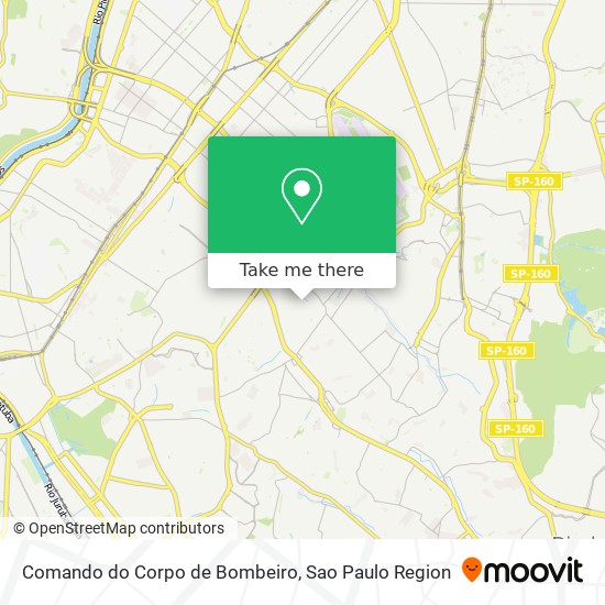 Comando do Corpo de Bombeiro map