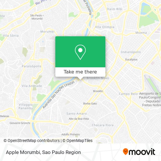 Mapa Apple Morumbi