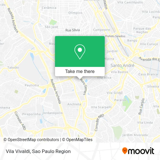 Vila Vivaldi map