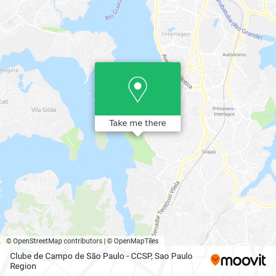 Mapa Clube de Campo de São Paulo - CCSP