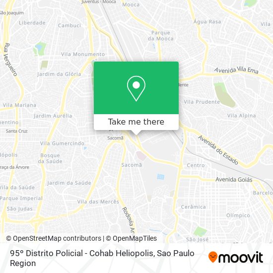 95º Distrito Policial - Cohab Heliopolis map